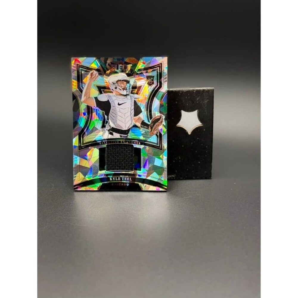 Boston Red Sox Kyle Teel 2025 Panini Select Selective Swatches Cracked Ice Relic